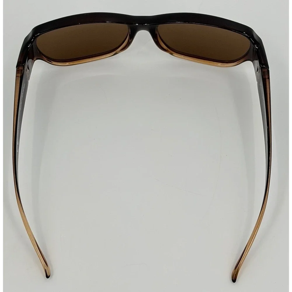Solar Shield Fit Over Sunglasses Amber Polarized SR1019 Brown